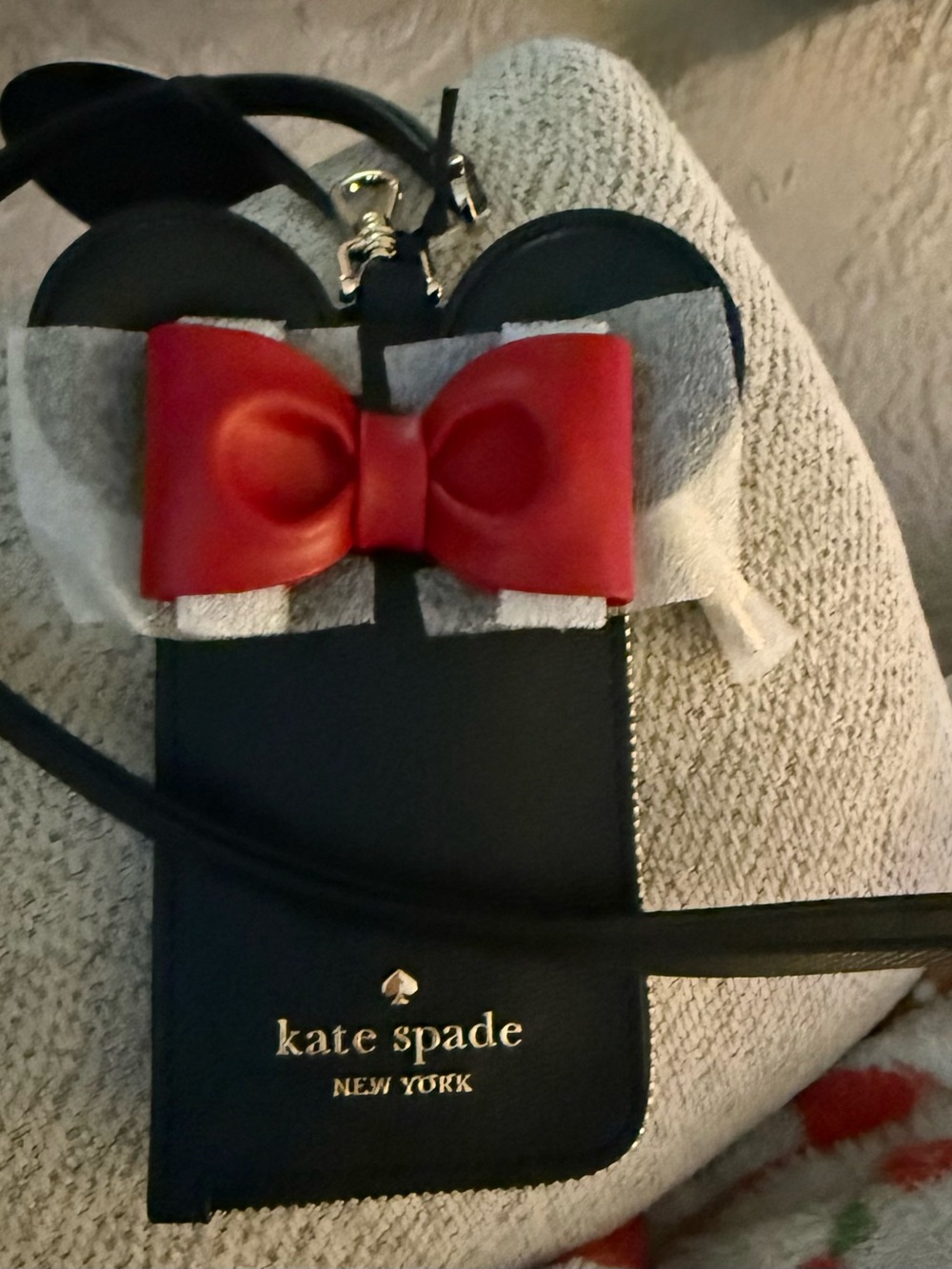 Kate Spade x Disney Minnie Mouse Ears  ID Lanyard. New with Tags! - Picture 9 of 12